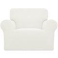 Stretch Oversized Chair Slipcover with Arm Washable Cream (Small-XL Chair / Cream)