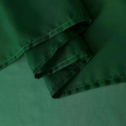 Basic Rod Pocket Sheer Voile Window Curtain Panels Foliage Green 1 Pair 2 Panels 52 Width 36 Inch Long for Kitchen Bedroom Children Living Room Yard（Foliage Green (Foliage Green / 52"W x 36"L (Pack of 2))