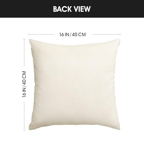 Bless Our Home Farmhouse Eucalyptus Leaves Throw Pillow Covers (Green / 16" x 16" (Pack of 4))