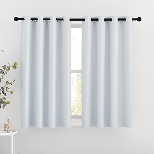 Room Darkening Curtain Panels (Greyish White / 46"W x 54"L (Pack of 2))