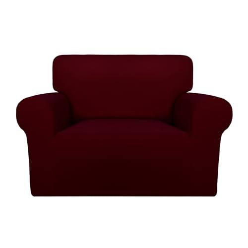 Super Stretch Sofa Slipcover (Small-XL Oversized Sofa / Wine)