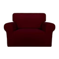 Super Stretch Sofa Slipcover (Small-XL Oversized Sofa / Wine)