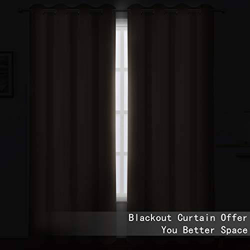 Cappuccino Blackout Curtains (Cappuccino / 52"W x 45"L (Pack of 2))