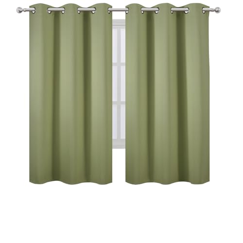 Blackout Curtains 42 x 63 inch (Sage Green / 42"W x 63"L (Pack of 2))