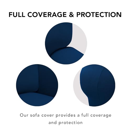 Super Stretch Sofa Slipcover (Small-XL Oversized Sofa / Navy)