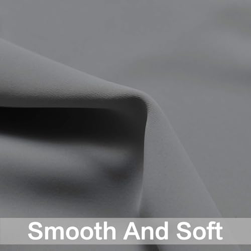 Blackout Curtains 38x36 inch Grey Thermal Drapes (Grey / 38"W x 36"L (Pack of 2))