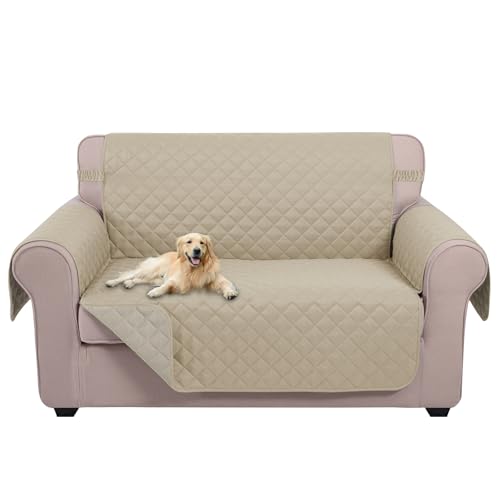 Loveseat Sofa Cover for 2 Cushion Couch (Sand/Beige / 45''loveseat-small)