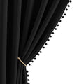2 Panels Blackout Curtains (Jet Black / 42"W x 63"L (Pack of 2))