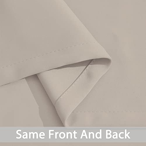Room Darkening Curtains 52x84 inch Length Natural (Natural / 52"W x 84"L (Pack of 2))