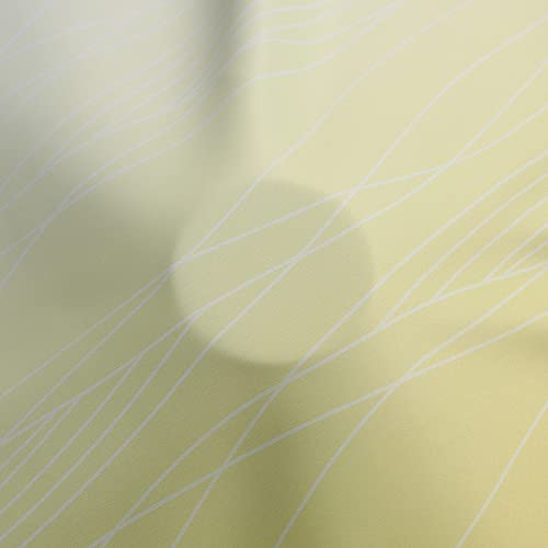 Yellow and Greyish White Ombre Blackout Curtains for Living Room 84 Inch (Yellow and Greyish White / 52"W x 84"L (Pack of 2))