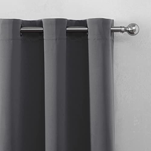 Grey Blackout Curtains 34 x 54 Inch Length (Frost Grey / 34"W x 54"L (Pack of 2))