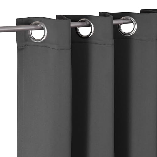 Custom Blackout Curtain for Bedroom and Living Room (Custom / Dark Grey)