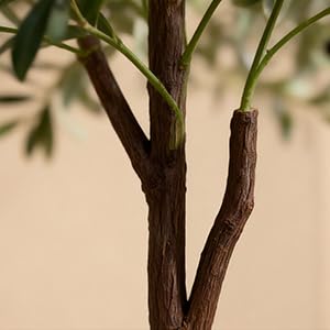 Olive Tree Olive Trees Artificial Indoor 7FT Faux Olive Tree with Pot (7ft)