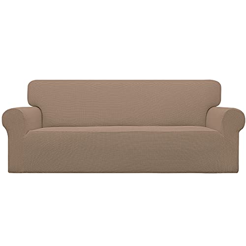 Stretch Couch Covers for Sofa Washable Large Camel (Large Sofa / Camel)