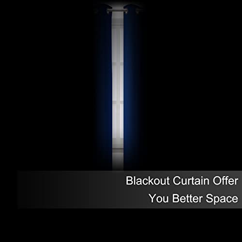Blackout Curtains 52 x 63 inch (Royal Blue / 52"W x 63"L (Pack of 2))