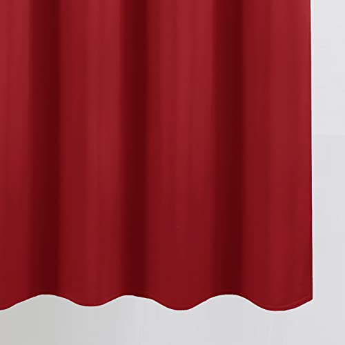 Bright Red Blackout Curtains 66 x 63 Inch Length (Bright Red / 66"W x 63"L (Pack of 2))