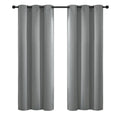 Room Darkening Curtains 42x72 inch Length Dove Grey (Dove Grey / 42"W x 72"L (Pack of 2))
