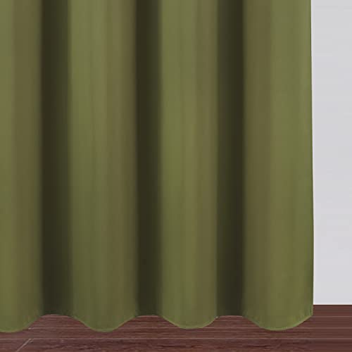 Blackout Curtains 38 x 84 inch (Olive Green / 38"W x 84"L (Pack of 2))