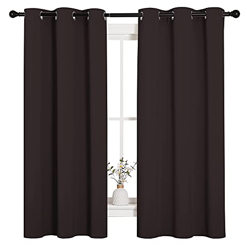 Triple Weave Blackout Curtains (Toffee Brown / 42"W x 63"L (Pack of 2))