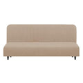 Stretch Futon Cover Armless Bed Slipcover (Camel / Futon)