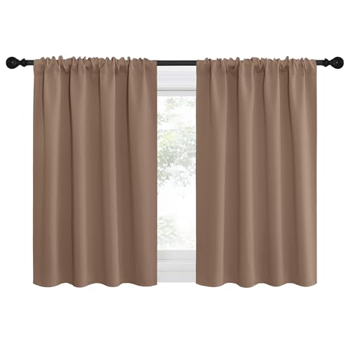 RV Blackout Curtains for Camper Windows (Cappuccino / 34"W x 36"L (Pack of 2))