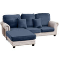 Couch Cover 3 (Berlin Blue / 2 Seater + Chaise)