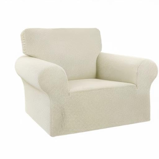 Stretch Chair Sofa Slipcover (Beige / Small)