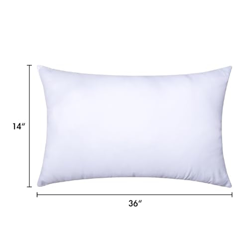 14x36 Inch Throw Pillow Insert for Couch Sofa Bed (14x36 Inch)