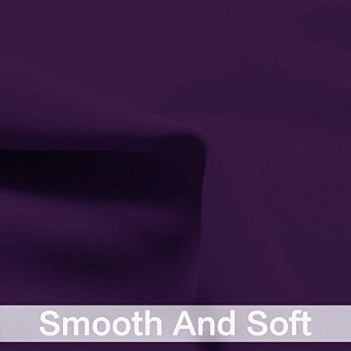 Purple Blackout Curtains for Bedroom (Purple / 38"W x 54"L (Pack of 2))