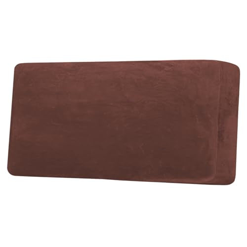 Velvet Stretch Individual Couch Cushion Cover Plush Cushion Slipcover for Loveseat Sofa Cushion Furniture Protector Seat Cushion Sofa Cover (Burnt Brick / 1 Cushion Sofa)