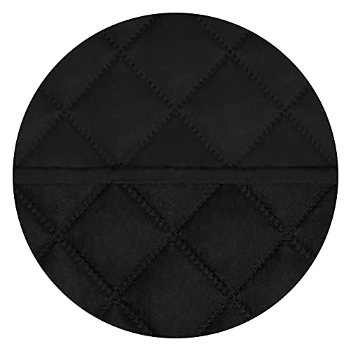 Reversible Quilted Couch Covers for Dogs Oversized Sofa Cover 78” (X-Large / Black/Black)