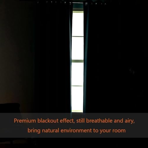Blackout Patio Curtains 100 x 84 Inches for Sliding Door Extral Wide Blackout Curtain Panels Thermal Insulated Room Divider (100"W x 84"L (Pack of 1) / Pale Oak)