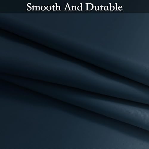 Ombre Navy Blue to Grey White Curtains for Living Room 70Wx84L (70"W x 84"L (Pack of 2) / Navy Blue)