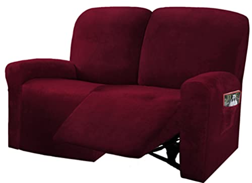 Reclining Love Seat Slipcover (Burgundy - Wine)