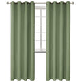 Grass Green Blackout Curtains for Living Room 84 Inch (Grass Green / 52"W x 84"L (Pack of 2))