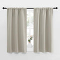 Natural Blackout Curtains for Living Room 29" w x 40" L 2 Panels (Natural / 29"W x 40"L (Pack of 2))