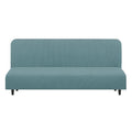 Stretch Futon Cover Armless Bed Slipcover (Light Blue / Futon)