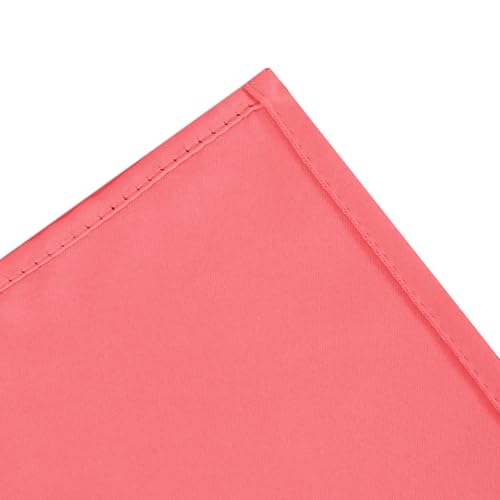Coral Blackout Curtains 42 x 54 Inch Length Set of 2 Panels Grommet Bedroom Curtains for Living Room (Coral / 42"W x 54"L (Pack of 2))