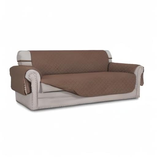 Reversible Couch Cover (Brown/Brown / Large Sofa)