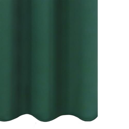 Blackout Curtains 52 x 90 Inch Long Dark Green Curtains Set of 2 Panels Room Darkening Curtains for Bedroom and Living Room (Green / 52"W x 90"L (Pack of 2))