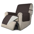 Reversible Couch Cover (Chocolate/Ivory / Medium Recliner)