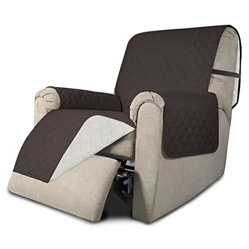 Reversible Couch Cover (Chocolate/Ivory / Medium Recliner)