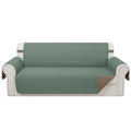 Reversible 4 Seater Sofa Cover (Greyish Green/Taupe / Sofa Xxl - Xxl Large (91"))