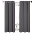 Gray Blackout Curtains for Bedroom 34" Wide x 54" Long 2 Panels (Grey / 34"W x 54"L (Pack of 2))