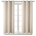 Short Curtains for Small Window 54 Inch Long (Champagne / 38"W x 54"L (Pack of 2))