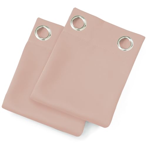 Blush Thermal Blackout Curtains (Blush / 42"W x 72"L (Pack of 2))