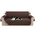 Reversible Sofa Cover for 3 Cushion (Chocolate/Chocolate / Sofa L - Large (68''))
