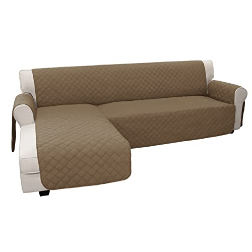 Sofa Slipcover L Shape Sofa Cover Sectional Couch Cover Furniture Protector Mat for Pets Dog Cat (X-Large / Camel/Camel)