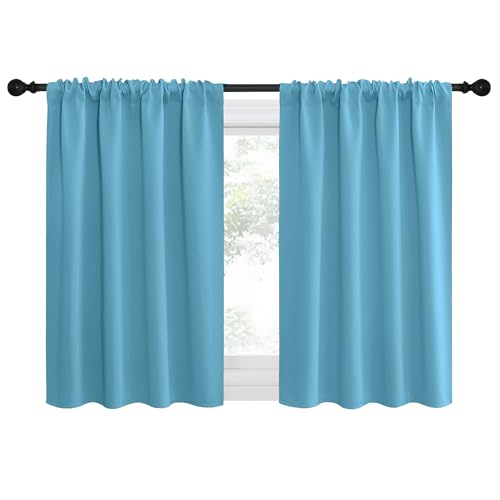 RV Blackout Curtains for Camper Windows (Teal Blue / 42"W x 36"L (Pack of 2))