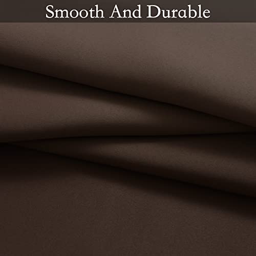 Brown to Grey White Ombre Room Darkening Curtains 84 Inch (52"W x 84"L (Pack of 2) / Brown to Grayish White)